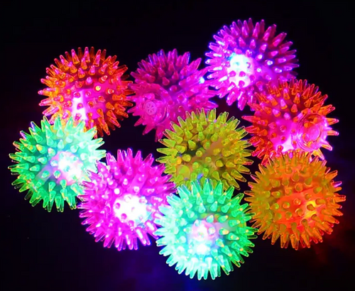 Light-Up Spiky Bouncy Ball – Flashing Fun in Every Bounce! .99/EA!