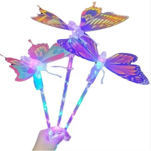 LED Light-Up Butterfly Wand – Glow Wand Toy for Kids