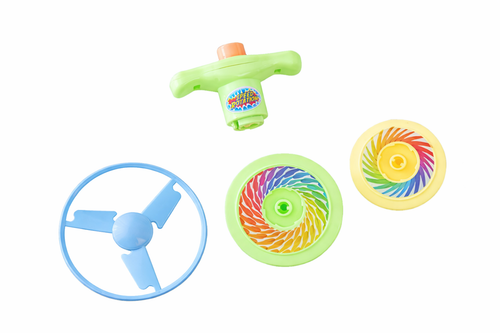 Light-Up Spinning Top Toy with Launcher – Colorful Easter Basket Stuffer for Kids