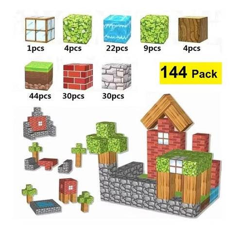 144-Piece Modular Building Block Set – Build Bigger, Brighter, and Smarter!