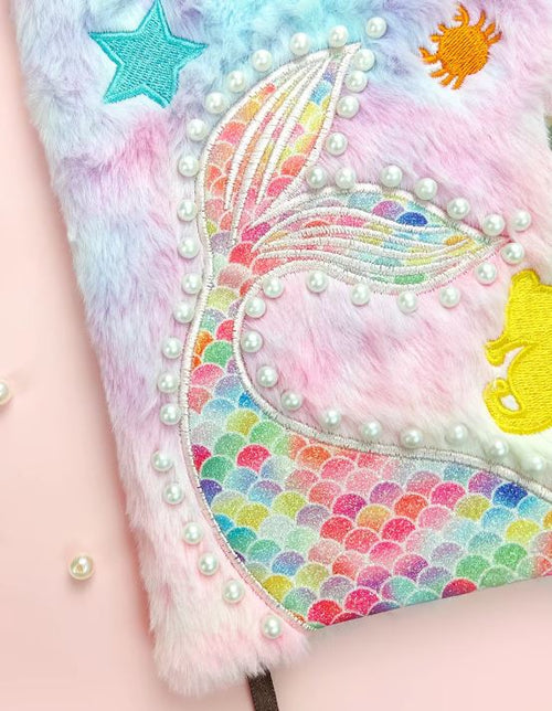 Furry Unicorn or Mermaid Journals – Magical Plush Notebooks for Kids