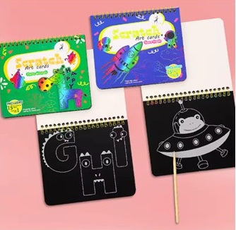 Magic Scratch Art Book – Rainbow Drawing Pad for Kids