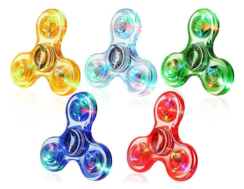 Light-Up LED Fidget Spinner – Colorful Glow Spinning Toy for Kids