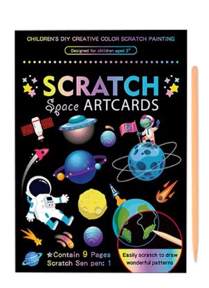 Scratch Art Kits – Rainbow, Space & Animal Designs ($4.99 each)