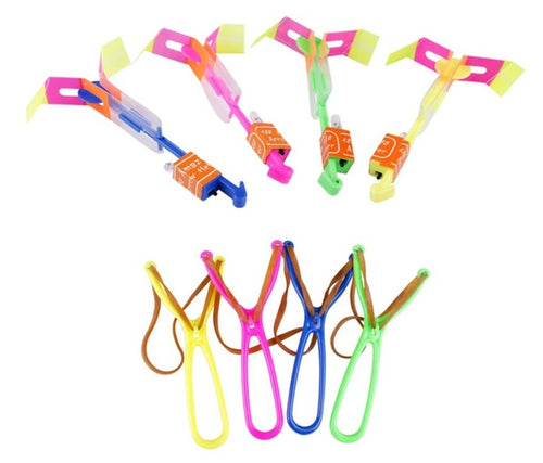LED Slingshot Flying Rockets – Light-Up Outdoor Toy