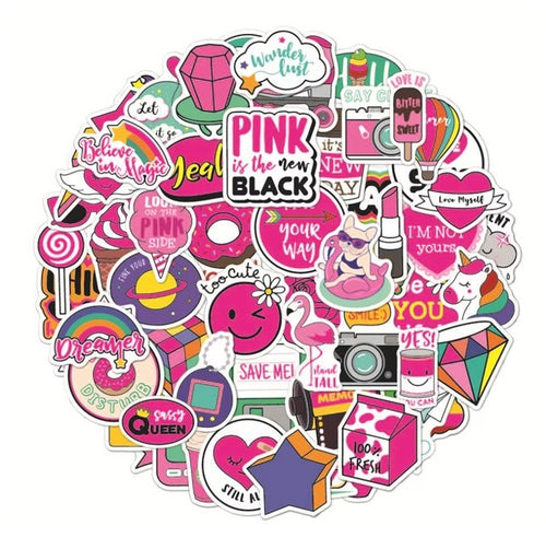 Cute Sticker Pack for Girls – Colorful Fun Stickers for Party Favors, Goodie Bags & Kids Gifts