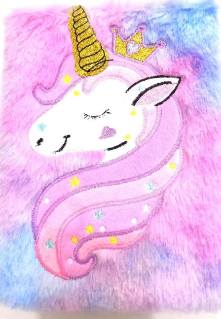 Furry Unicorn or Mermaid Journals – Magical Plush Notebooks for Kids