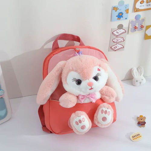 Colorful Bunny Plush Kids Backpack