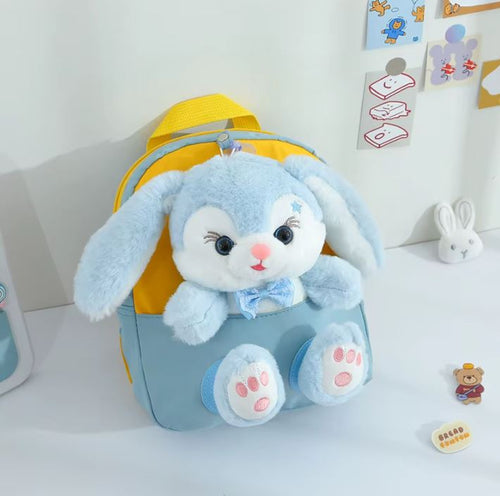 Colorful Bunny Plush Kids Backpack