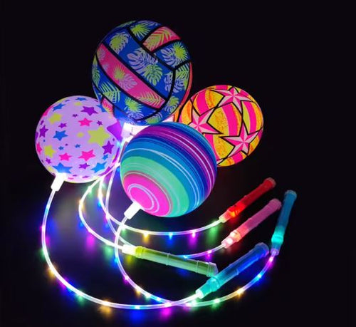 LED Light-Up Jumping Ball Toy for Kids – Flashing Bouncy Ball Party Favor Toy