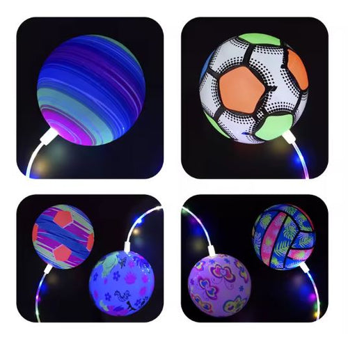 LED Light-Up Jumping Ball Toy for Kids – Flashing Bouncy Ball Party Favor Toy