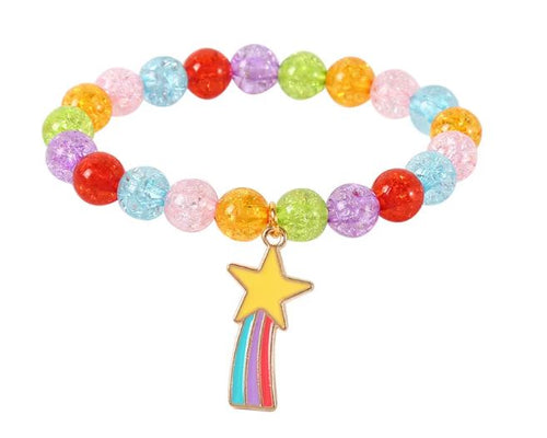 Unicorn & Rainbow Beaded Bracelets – Magical Charm Jewelry for Kids- $.99/EA!