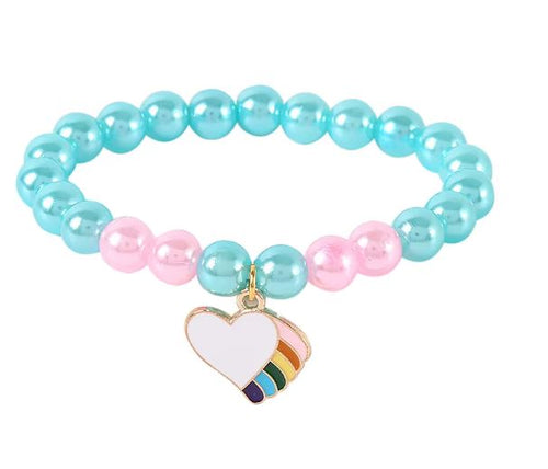 Unicorn & Rainbow Beaded Bracelets – Magical Charm Jewelry for Kids- $.99/EA!