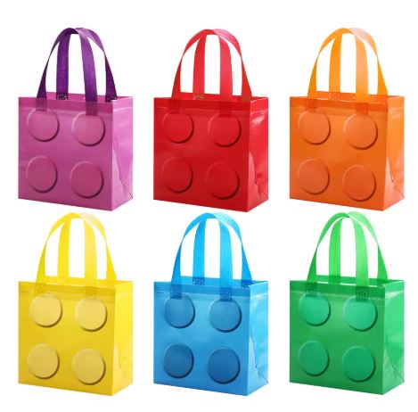 Building Block Party Tote – Reusable Bag for Goodie Bags