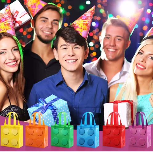 Building Block Party Tote – Reusable Bag for Goodie Bags