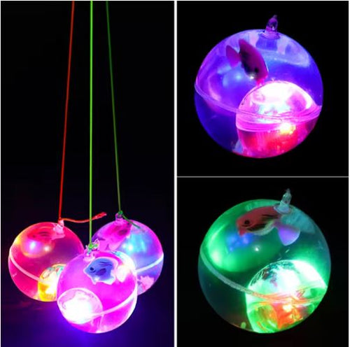 LED Light-Up Floating Fish Ball – Flashing Sensory Toy for Kids