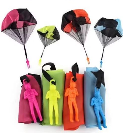 Flying Parachute Man Toy – Throw and Float Outdoor Fun (Random Color) $2.49/EA