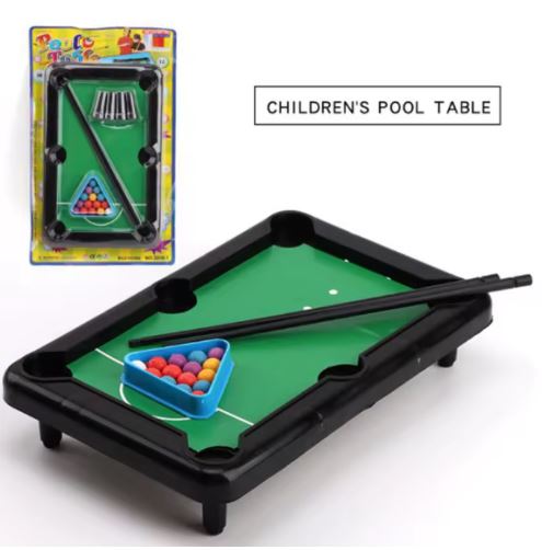 Mini Pool Gaming Table Box Mini Tabletop Pool Table for Kids | Portable Billiards Game Set ...