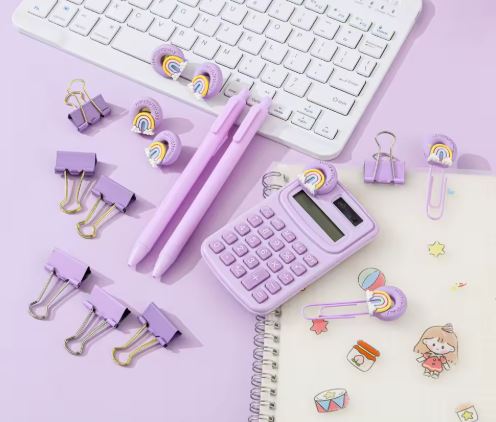 Botanical Park Stationery Gift Set – Cute Calculator & Desk Essentials Kit