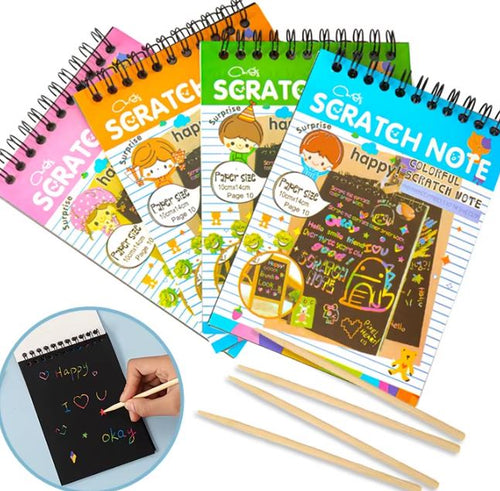 Scratch Art Kits – Rainbow, Space & Animal Designs ($4.99 each)