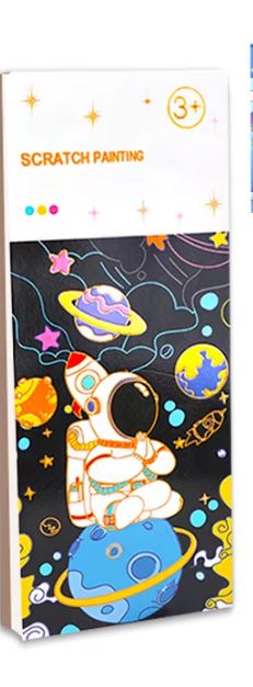 Scratch Art Kits – Rainbow, Space & Animal Designs ($4.99 each)
