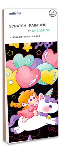 Scratch Art Kits – Rainbow, Space & Animal Designs ($4.99 each)