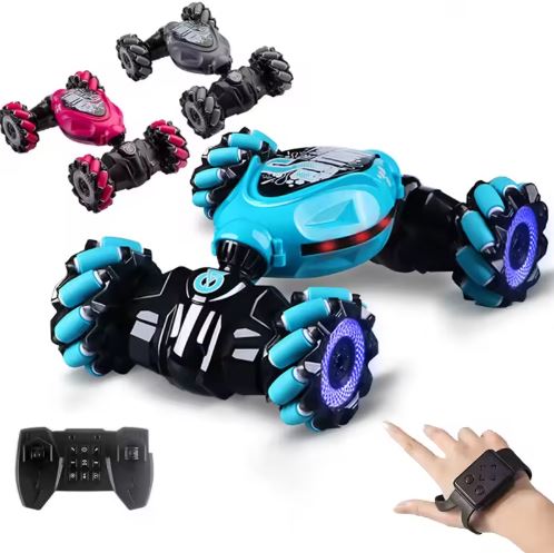 Hand Gesture Sensing RC Stunt Car – Dual Remote Control Twist Car