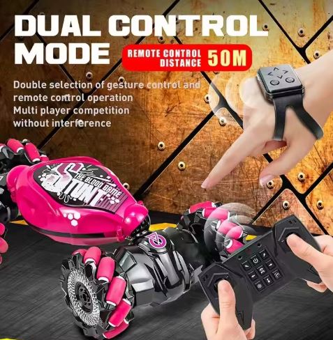 Hand Gesture Sensing RC Stunt Car – Dual Remote Control Twist Car